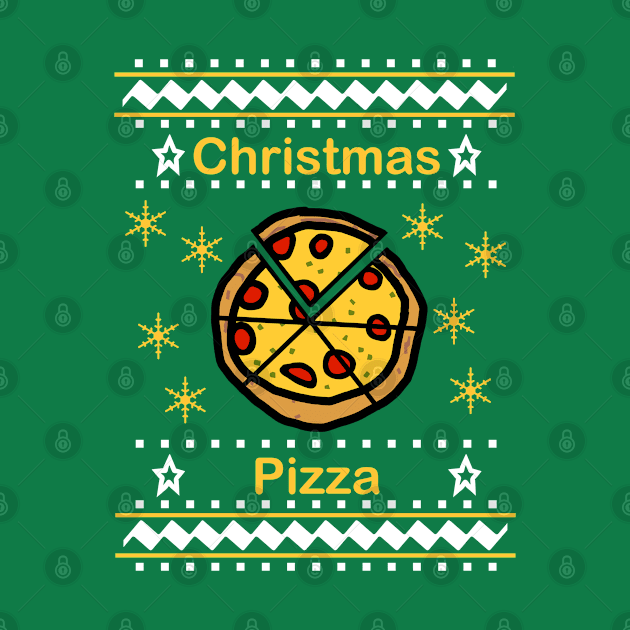 Christmas Pizza by ellenhenryart