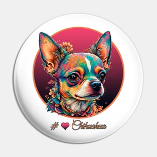 Love Chihuahua Pin