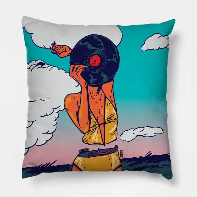 Summer Music Pillow by Thomcat23