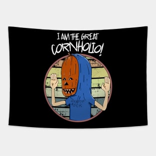 Halloween Cornholio Tapestry