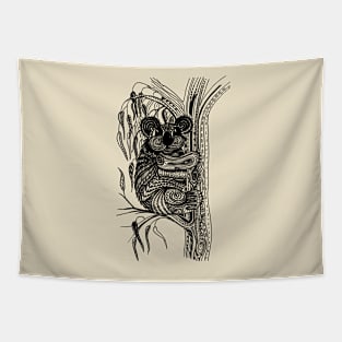 Koala Aussie Tangle - Transparent Background Tapestry