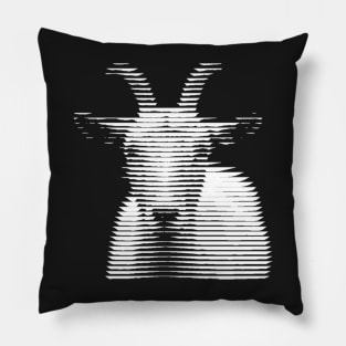 Barcode Goat (white) Pillow