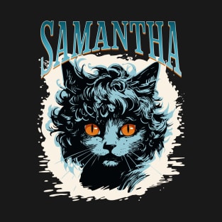 Samantha's Feline Charm T-Shirt