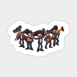 Cartoon Mariachi Band Magnet