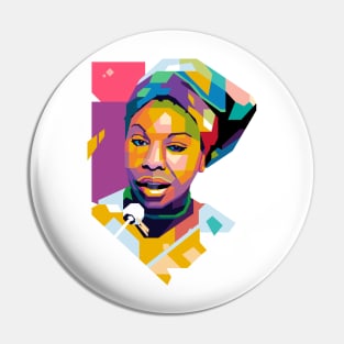 Nina Simone Popart Pin