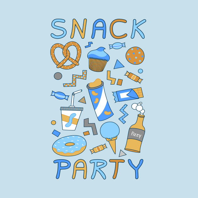 Retro Snack Party by jstnjpeg