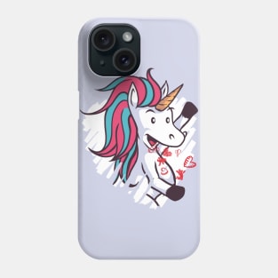 Valentines Unicorn Phone Case