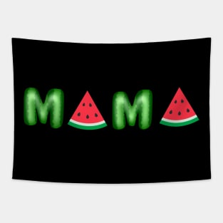 Mama Watermelon Funny Summer Fruit Gift Great Mother's Day Tapestry