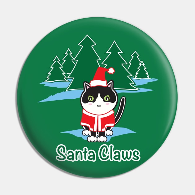 Santa Claws Pin by KimonoKat