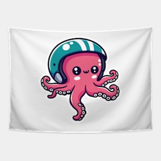 Funny Football Octopus Tapestry