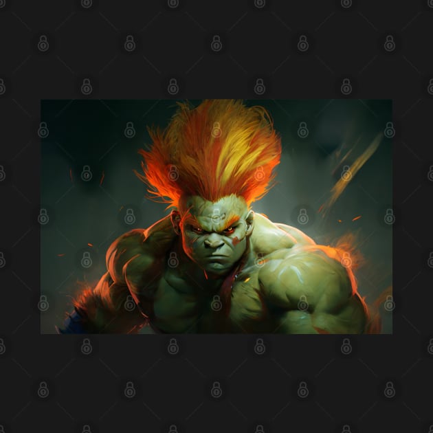 Blanka Street Fighter - Original Artwork by Labidabop