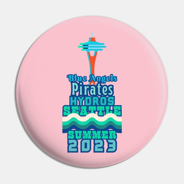 SEATTLE SUMMER 2023. CLASSIC RETRO FUN Pin by SwagOMart