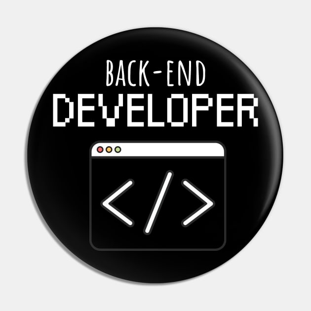 Back-end Developer Pin by maxcode