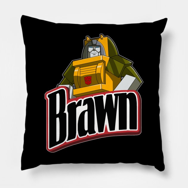Brawn-y! Pillow by Bigchrisgallery