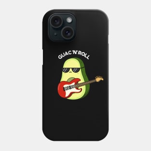 Guac N Roll Cute Avocado Rock n Roll Pun Phone Case