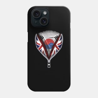 South Korean Flag  South Korea Flag zipped British Flag - Gift for South Korean From South Korea Phone Case