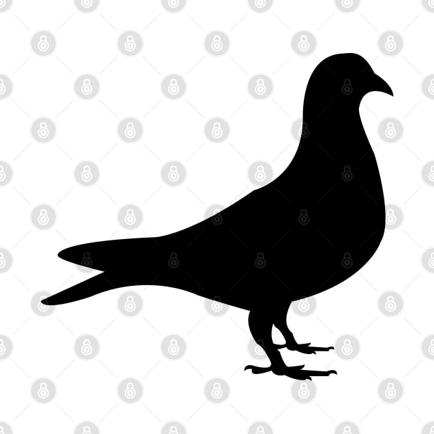 Pigeon Silhouette by KC Happy Shop