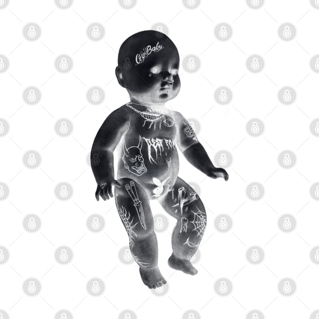 Negative Tattooed Baby Doll - Ansekenamun by Ansekenamun