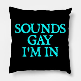 Sounds Gay I'm In Pillow