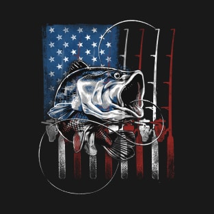 USA Fishing | Bass Fisherman T-Shirt