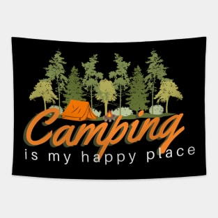 Camping is my Happy Place Tapestry