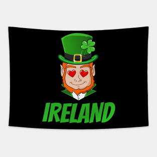 Funny Saint Patricks Day love Ireland Leprechaun Tapestry