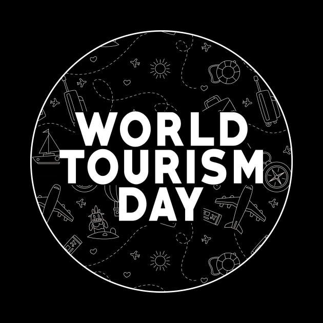 World Tourism Day September 27th Eat Sleep Travel Repeat by mangobanana