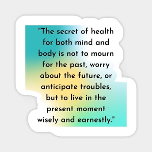 The secret of health ( To Do In Life) - quotes T-Shirt Magnet