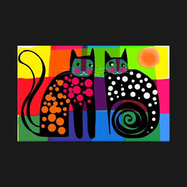 Colourful cats 53 by karincharlotte