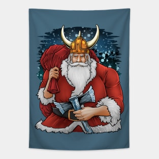 Viking Santa Tapestry