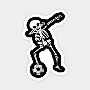 Halloween Dabbing Skeleton Soccer Magnet