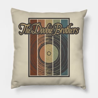 The Doobie Brothers Vynil Silhouette Pillow