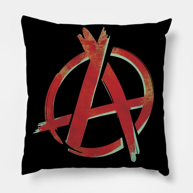 Corporate Anarchy Pillow by BeCreativeHere