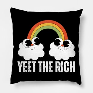 Happy Little Rainbow Yeet The Rich Pillow