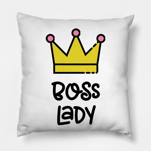 Boss Lady Pillow by Pulpixel