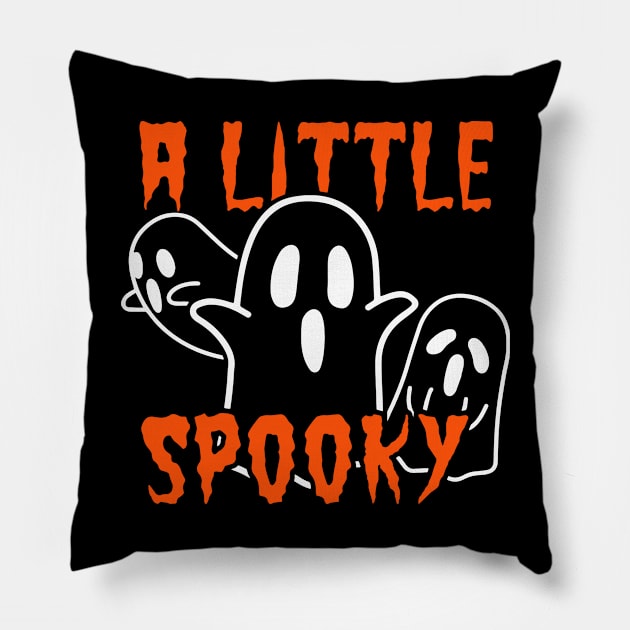 A Little Spooky Scary Halloween Ghosts Costume Pillow by koolteas