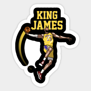 lebron james Sticker for Sale by erenuc