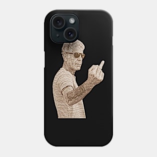 Anthony Bourdain Middle Finger Phone Case