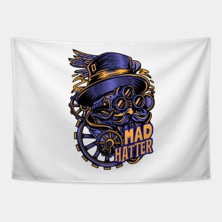 Mad Hatter Steampunk Tapestry