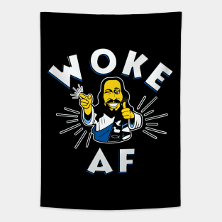 Jesus - Woke AF Tapestry