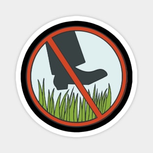 Keep Off The Grass Sign Lawn Magnet