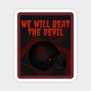 Devil Football Helmet Magnet