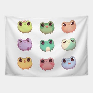 Cute frog set Tapestry