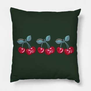 three cherries Pillow