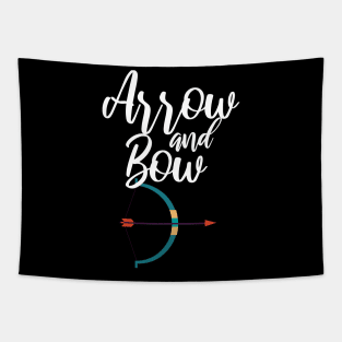 Archery arrow and bow Tapestry