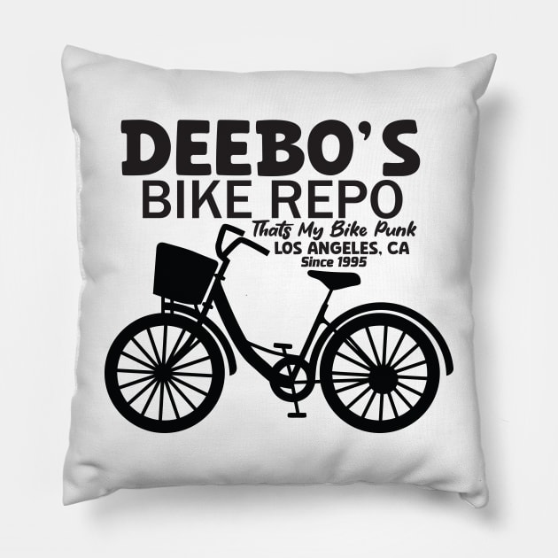 Deebo's Bike Repo Pillow by aidreamscapes