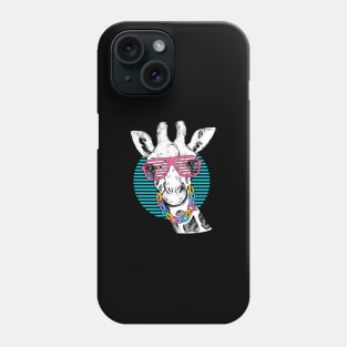 Cool retro Zebra With Glasses Phone Case