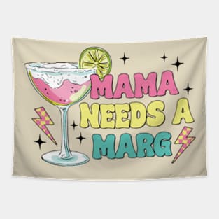 Mama Needs A Marg Vintage Mother Day Spicy Margarita Tapestry