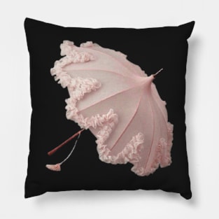 pink parasol Pillow