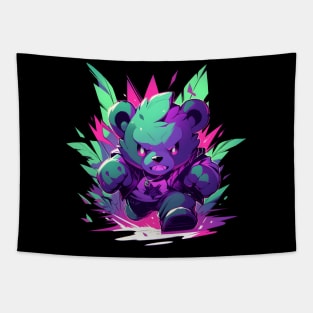 Bash'em Up Bear Tapestry